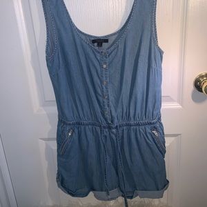 Denim romper